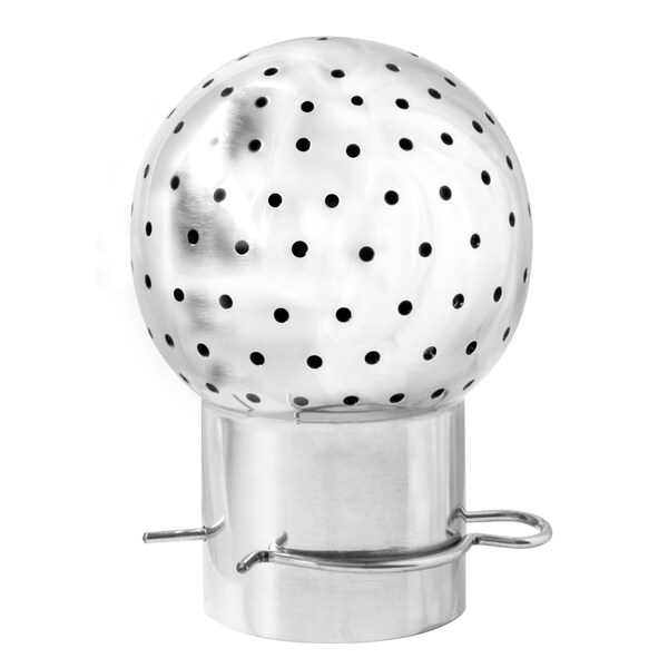 Steel & Obrien Stationary Spray Ball Type A 360 Deg. w/Clip - 316SS SBSA-1.5X3.5-316 - main
